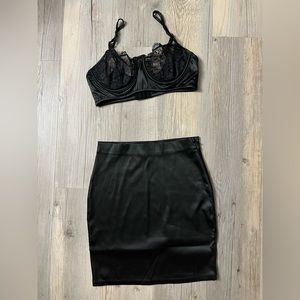 Fashion nova lace bralette and skirt